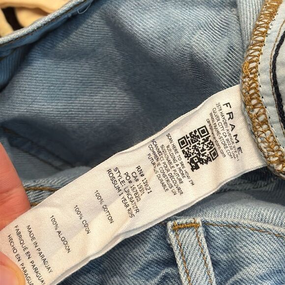 FRAME LE JANE CROP ROSSUM RIPS JEAN 25 - Picture 4 of 5